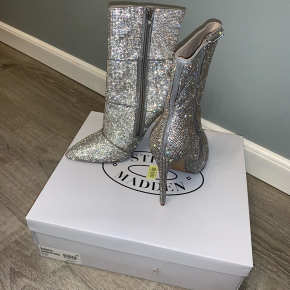 Steve Madden Rhinestone Booties - Picture 3 of 3